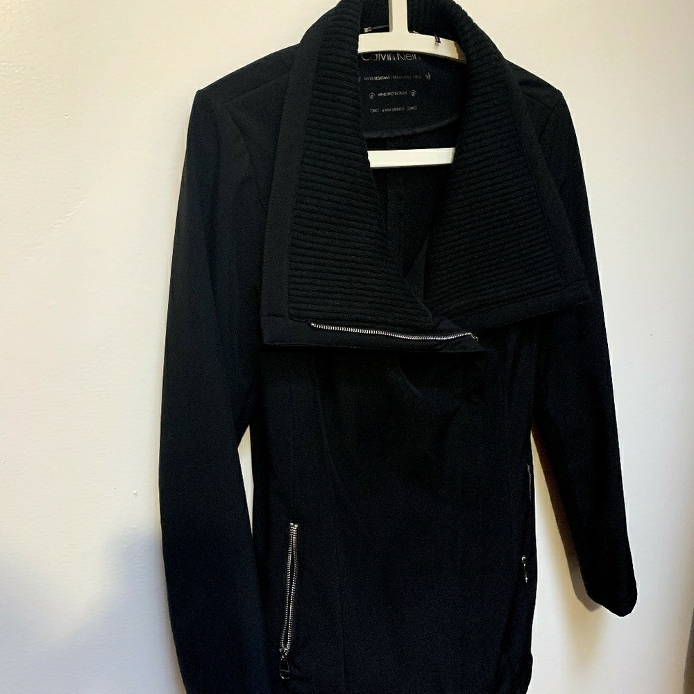 CALVIN KLEIN BLACK SIDE ZIP JACKET - Picture 2 of 8